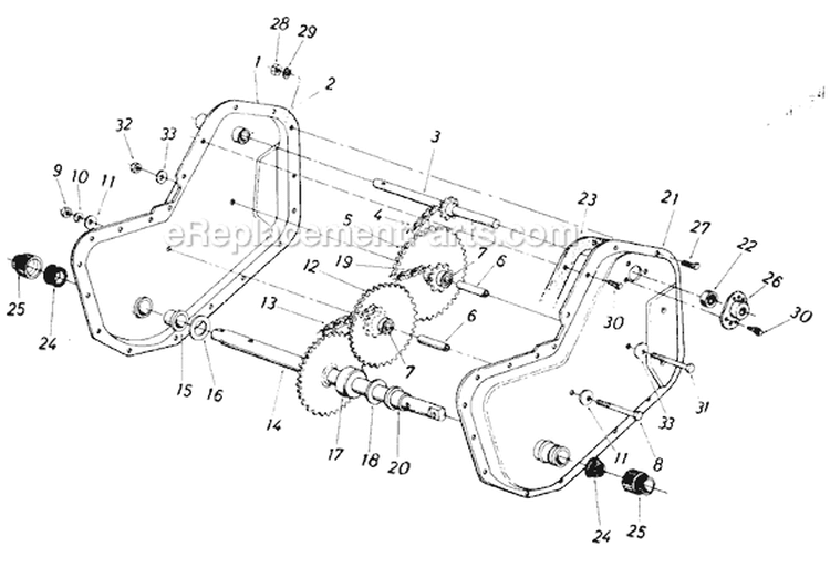 Page A Diagram and Parts List for 218-406-192 1988 MTD Tiller
