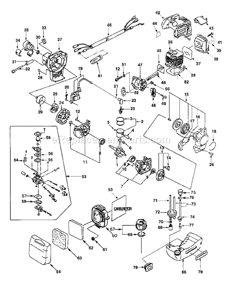 Page A Diagram and Parts List for ST26 59AA102-195 MTD Trimmer