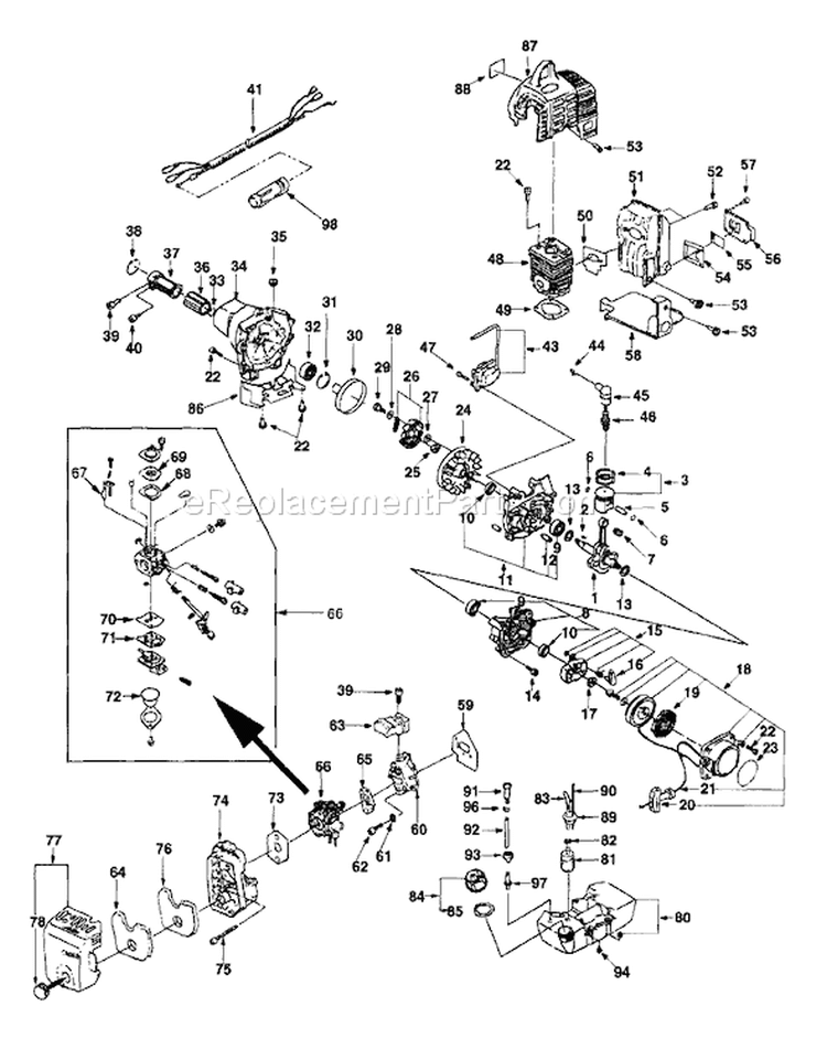 Page A Diagram and Parts List for ST35 59AA104-195 MTD Trimmer