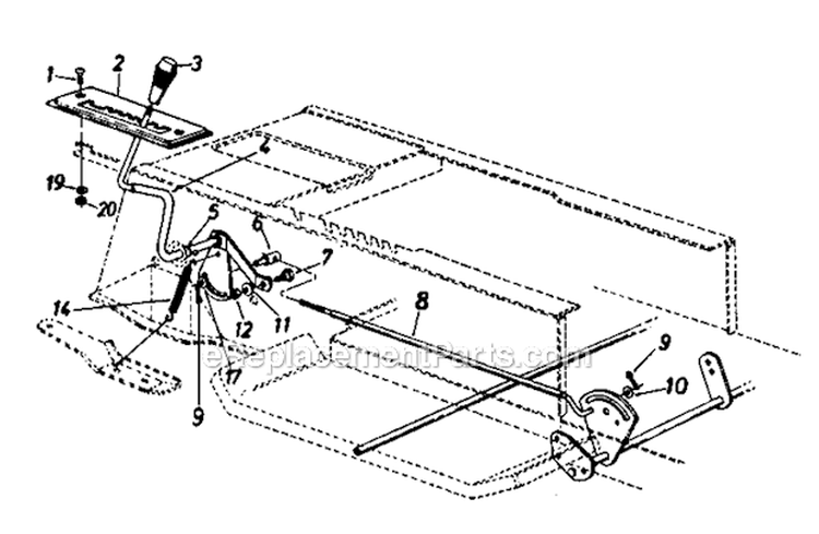 Page E Diagram and Parts List for TMO3214509  MTD Lawn Tractor