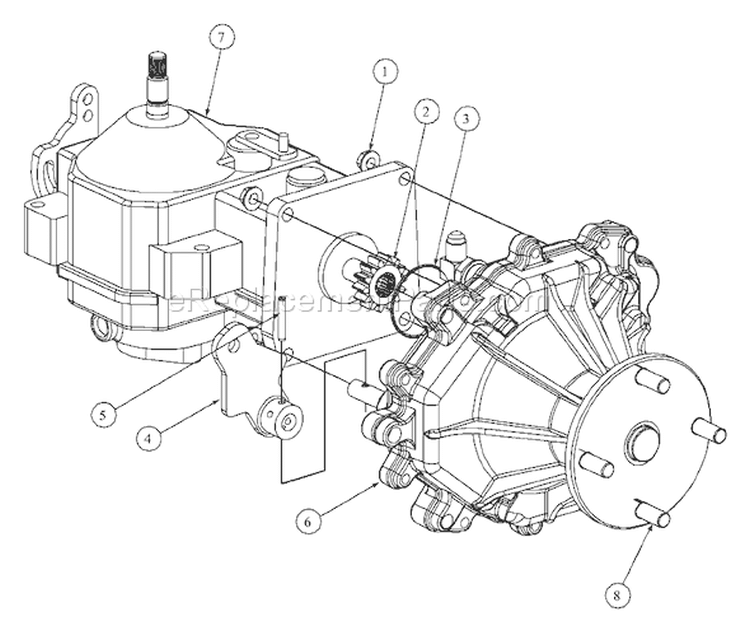 Page F Diagram and Parts List for MMZ-2554 53AB5B8K195 MTD Lawn Tractor