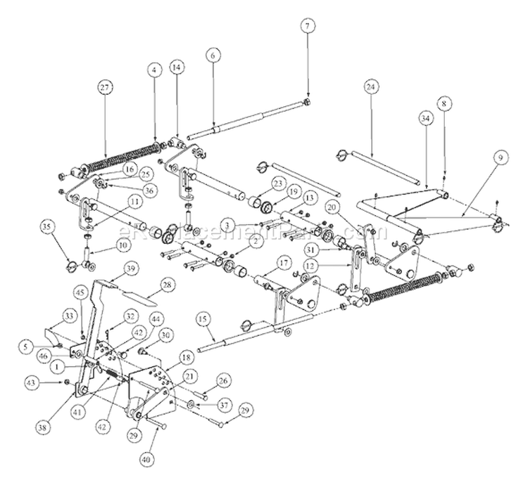 Page AA Diagram and Parts List for MMZ-2554 53AB5B8K195 MTD Lawn Tractor