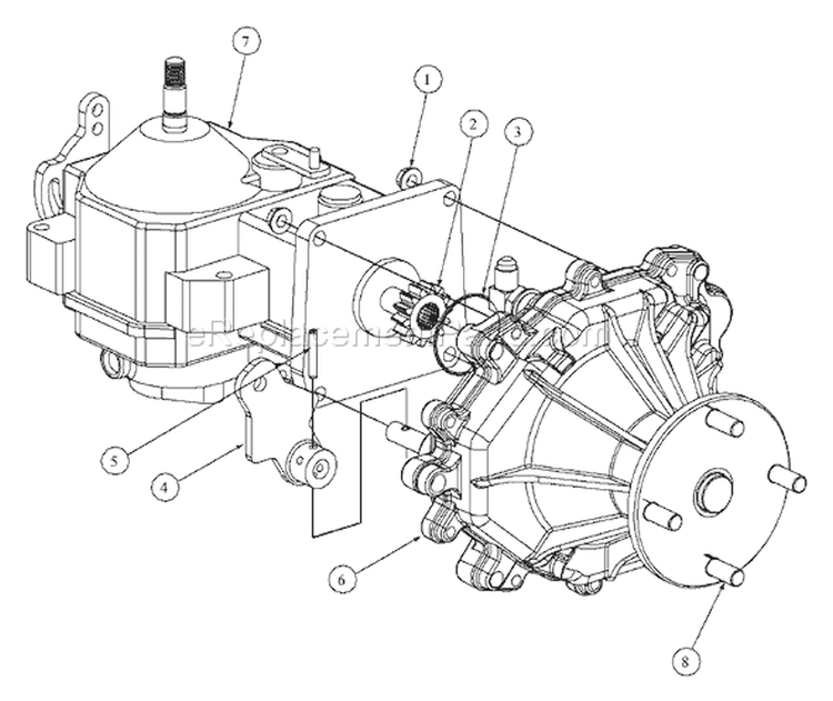 Page E Diagram and Parts List for MMZ-2560 53AB5B8J195 MTD Lawn Tractor