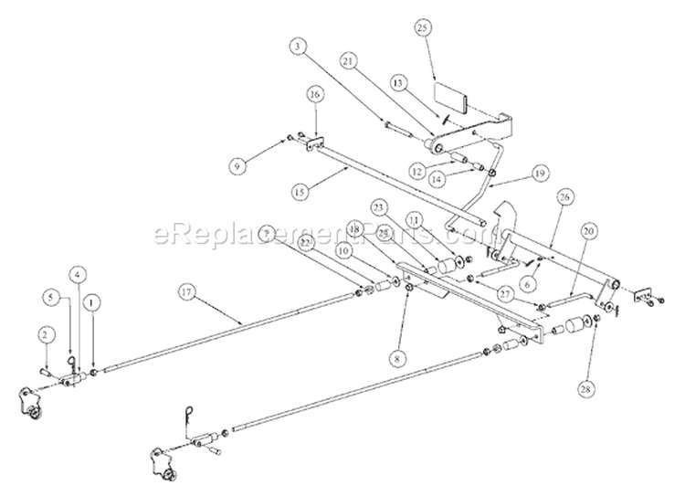 Page G Diagram and Parts List for MMZ-2554 53AB5B8K195 MTD Lawn Tractor