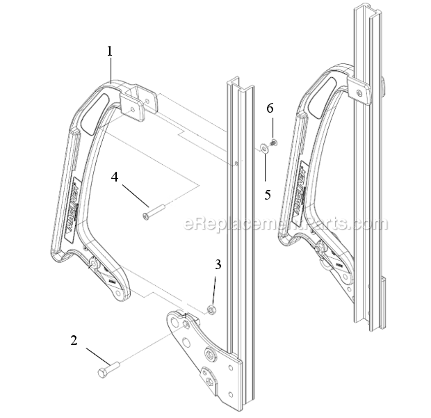 Page B Diagram and Parts List for BWT4  Magliner Hand Truck & Dolly