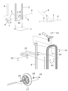 Page A Diagram and Parts List for BWT4  Magliner Hand Truck & Dolly