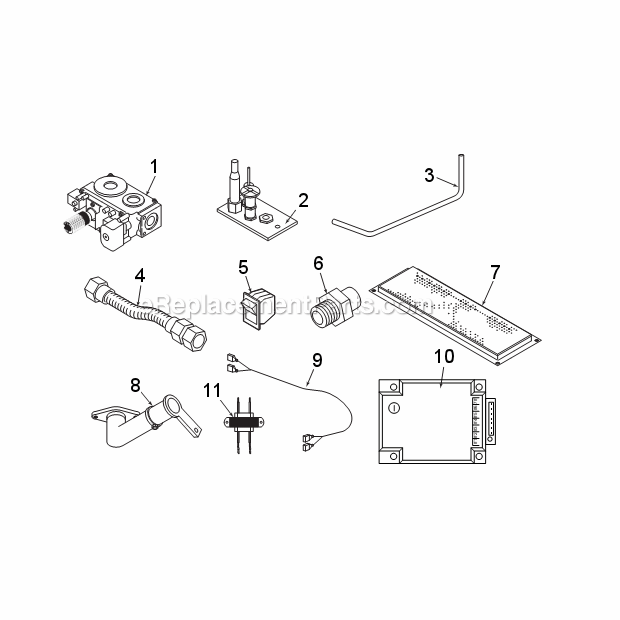 Models Cdv33Ne7, Cdv33Pe7, Cdv36Ne7, Cdv36Pe7, Cdv42Ne7, Cdv42Pe7, Cdv47Ne7, Cdv47Pe7 Electronic Ignition Diagram and Parts List for CDV7SERIES  Majestic Fireplace & Insert
