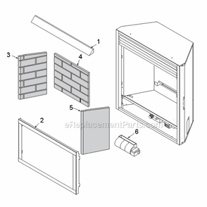 Part Location Diagram of 33D4000 Majestic Canopy