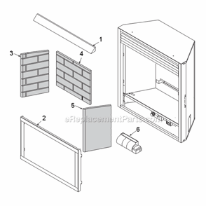 Part Location Diagram of 33D5501 Majestic Screen Assembly.