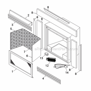 Part Location Diagram of 23D6100 Majestic Blower Thermostat