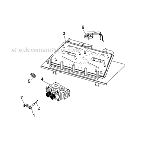 Part Location Diagram of 58D0052 Majestic Burner Injector - Propane