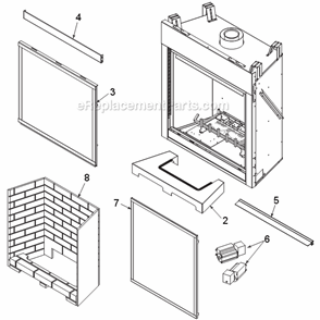Part Location Diagram of 20302586K Majestic Eyebrow Canopy