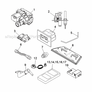 Natural Gas 600Dvmnsc And Propane 600Dvmpsc Signature Command System Diagram and Parts List for 600DVM Series DVM Majestic Fireplace & Insert