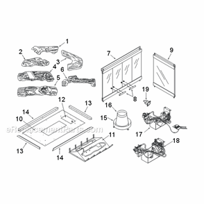 Page A Diagram and Parts List for BVCR  Majestic Fireplace & Insert