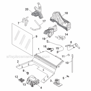 Natural Gas Csdv20Nv And Propane Csdv20Pv Replacement Parts Diagram and Parts List for CSDV20 CSDV Series Majestic Heating Stove