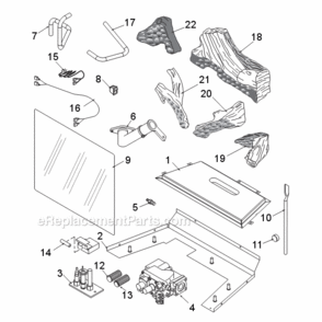 Part Location Diagram of 58D0102 Majestic Rear Injector - Natural Gas