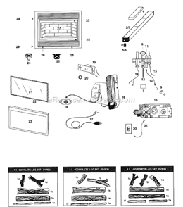 Part Location Diagram of 54363 Majestic Glass Frame