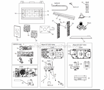 Part Location Diagram of 7540637 Majestic Glass