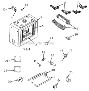 Page A Diagram and Parts List for GST536N  Majestic Fireplace & Insert