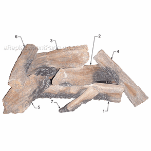 Part Location Diagram of 20301947 Majestic Log #2