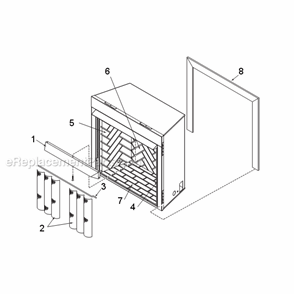 Page A Diagram and Parts List for LCUF32-R  Majestic Fireplace & Insert