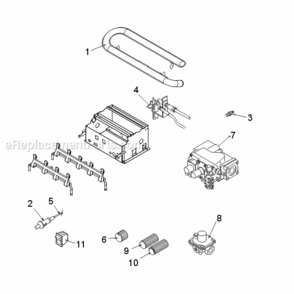 Natural Gas Ph24Nv And Propane Ph24Pv Millivolt Control Diagram and Parts List for PH24  Majestic Heating Stove