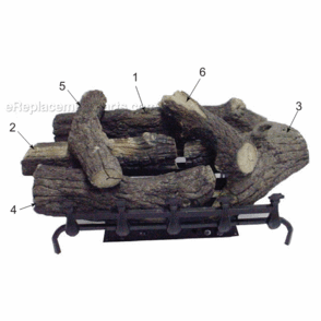 Ph30-R Logs Diagram and Parts List for PH24  Majestic Heating Stove