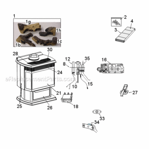 Part Location Diagram of 10001705 Majestic Magnet, Ceramic Side Doors