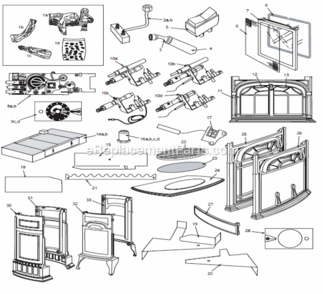 Part Location Diagram of 51851 Majestic Cover, Valve W/Piezo