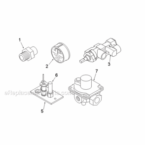 Natural Gas Vdy30Nmp And Propane Vdy30Pmp Manual Control Diagram and Parts List for VDY30  Majestic Heating Stove