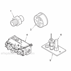 Natural Gas Vdy30Nvp And Propane Vdy30Pvp Millivolt Control Diagram and Parts List for VDY30  Majestic Heating Stove