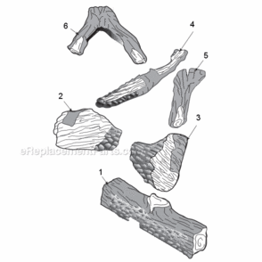 Duzy Iii Log Series Diagram and Parts List for VDY30  Majestic Heating Stove