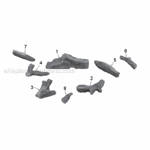 Page F Diagram and Parts List for VDY30  Majestic Heating Stove