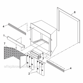 Page A Diagram and Parts List for VF/VFR36C  Majestic Fireplace & Insert