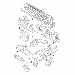 Model Vwf36Mo Massive Oak Logs Diagram and Parts List for VWF VWF Series Majestic Heating Stove
