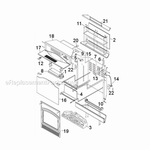 Page A Diagram and Parts List for WEF36  Majestic Fireplace & Insert