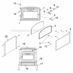 Part Location Diagram of S31336 Majestic Ash Drawer