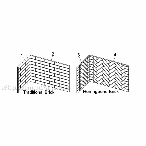Stldvns/Ps Brick Diagram and Parts List for STLDVNS/PS  Majestic Fireplace & Insert