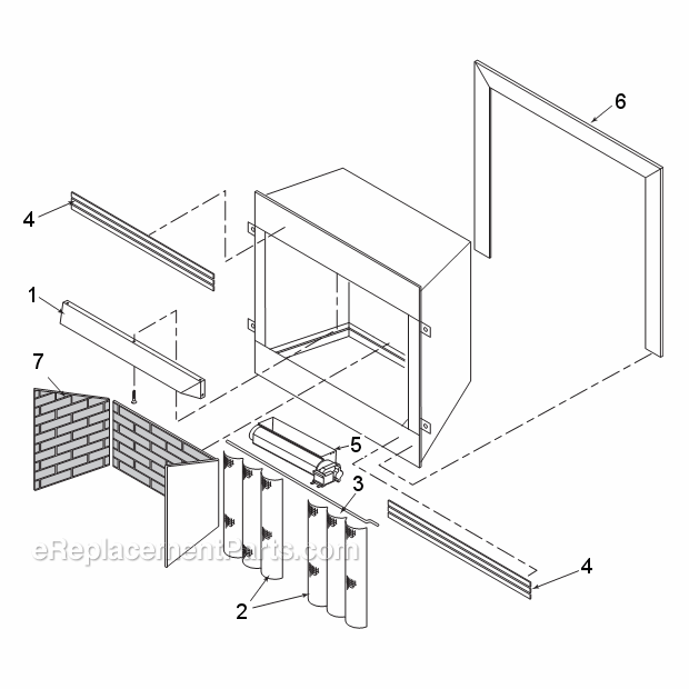 Page A Diagram and Parts List for VF/VFR42C  Majestic Fireplace & Insert
