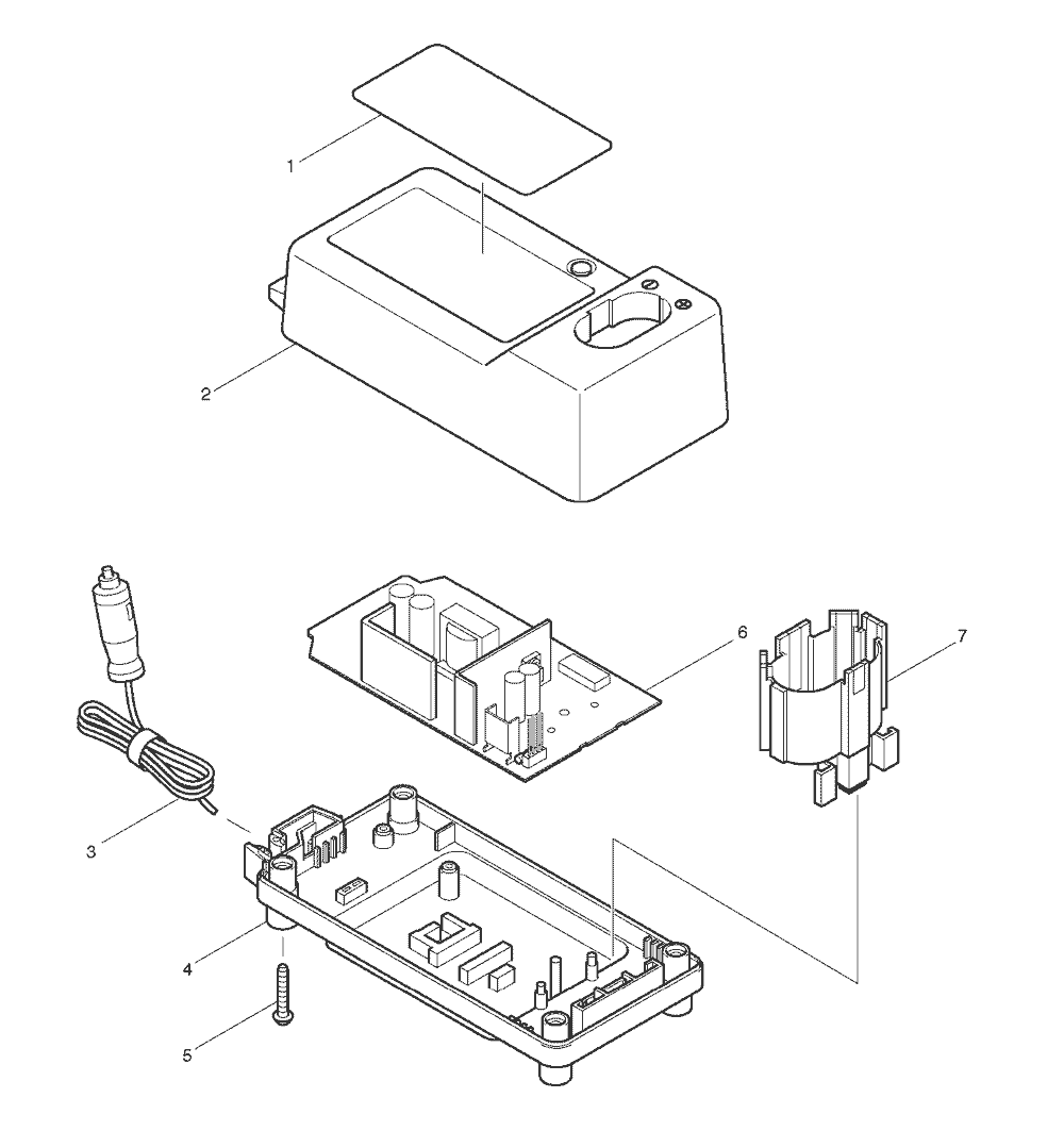 Page 1 Diagram and Parts List for DC1822  Makita Charger