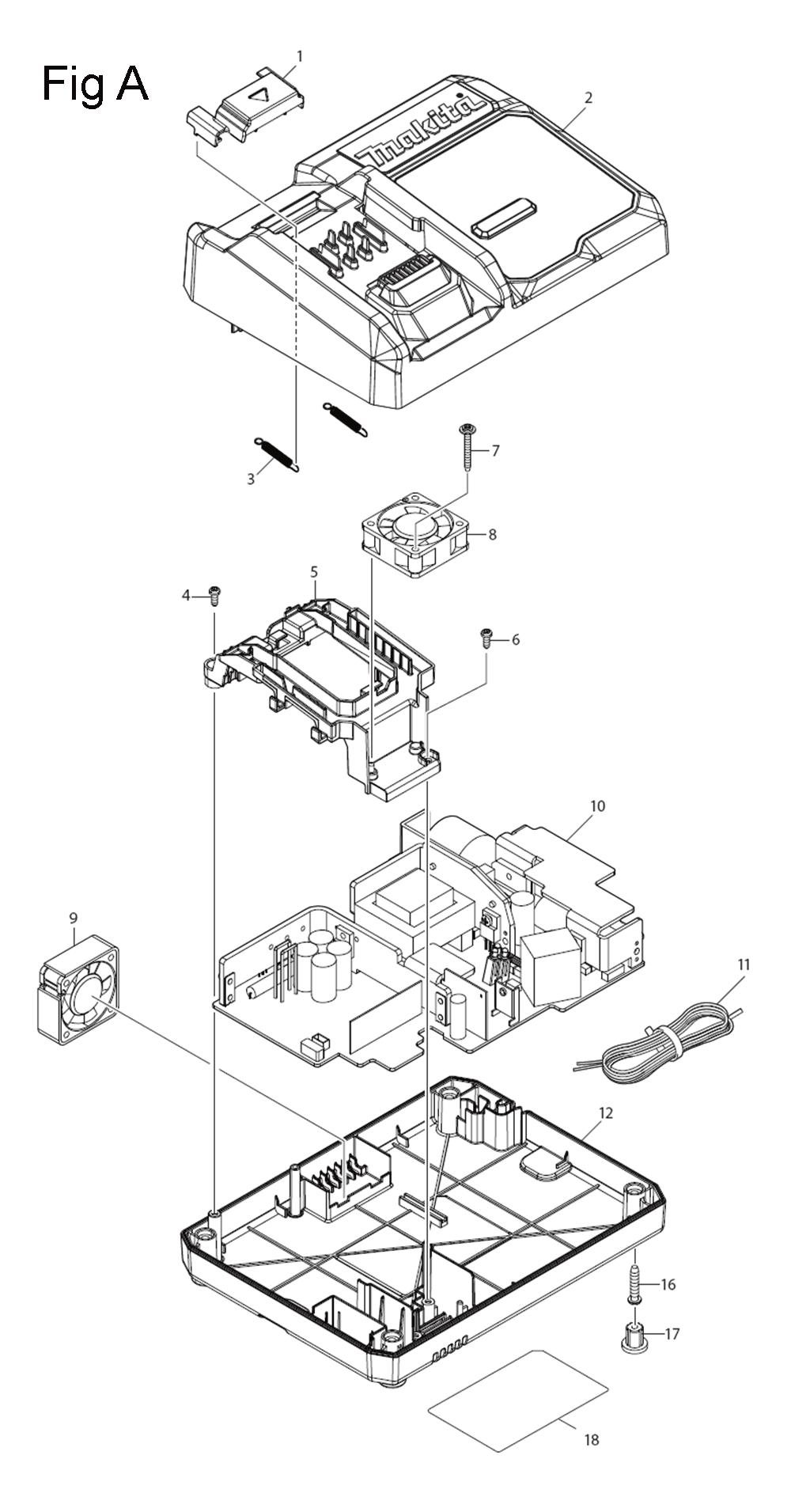 Fig-2 Diagram and Parts List for GRH05M1  Makita Hammer Drill
