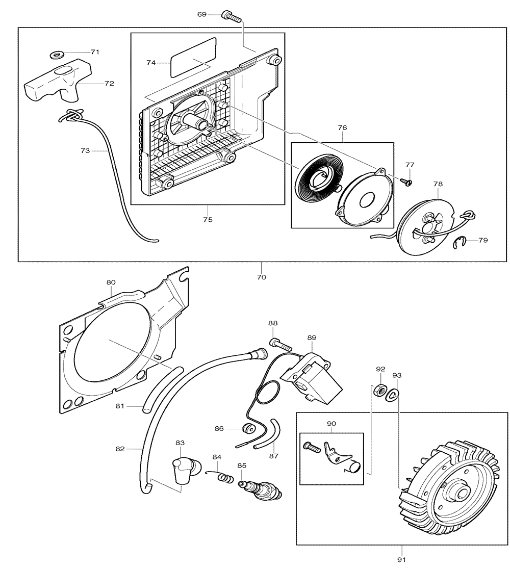 Page 2 Diagram and Parts List for DCS9000  Makita Saw