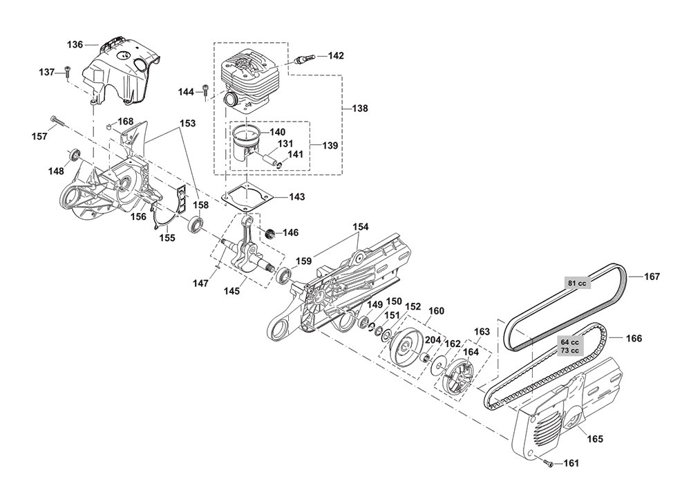 Page 5 Diagram and Parts List for DPC8131  Makita Saw
