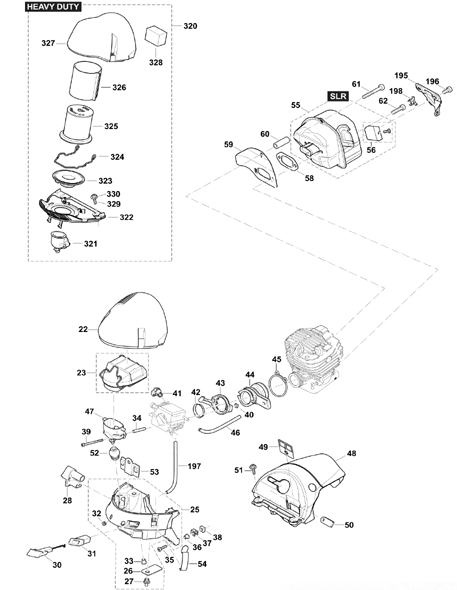 Diagram 2 Diagram and Parts List for EA7900PRZ1  Makita Chainsaw