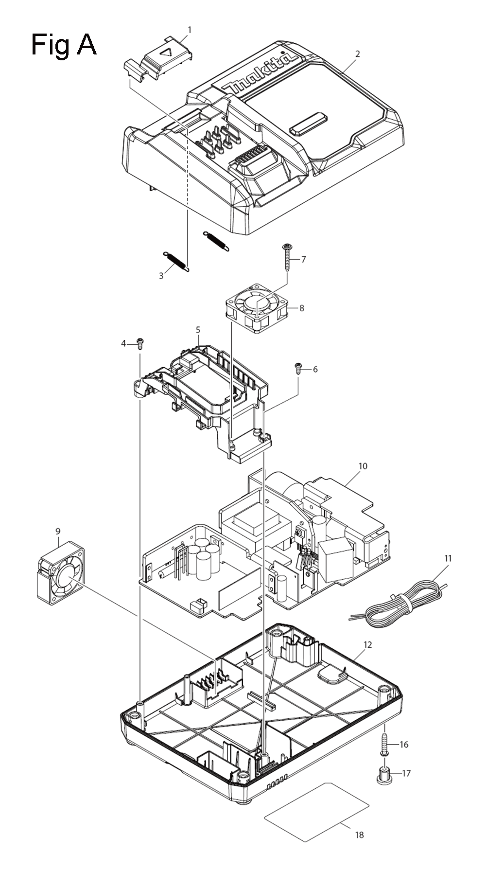 Fig-1 Diagram and Parts List for GRH01M1  Makita Hammer Drill