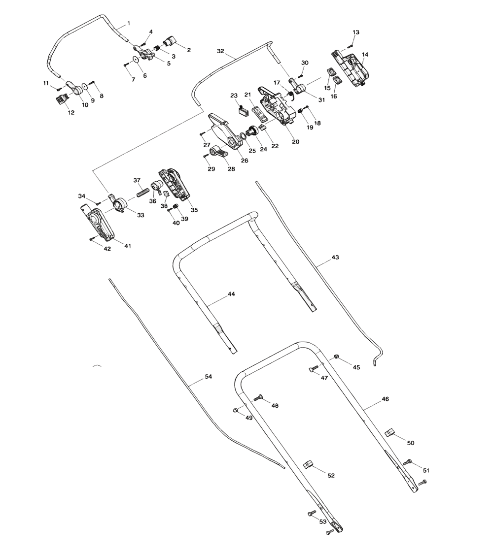 Fig-0 Diagram and Parts List for XML08Z  Makita Lawn Mower