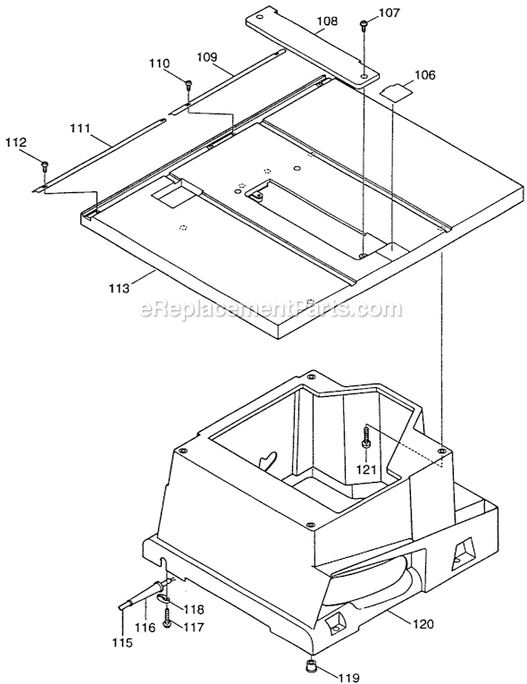 Page C Diagram and Parts List for 2703X1  Makita Table Saw