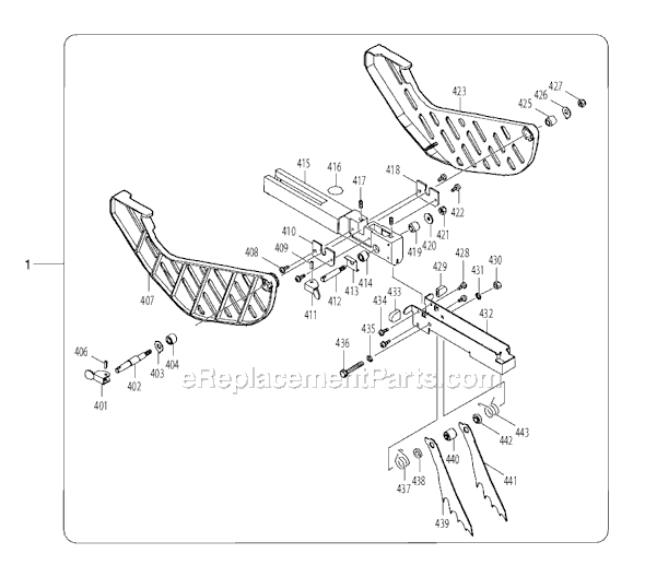 Page E Diagram and Parts List for 2705  Makita Table Saw