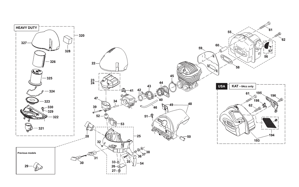 Page 1 Diagram and Parts List for DCS6401H  Makita Saw