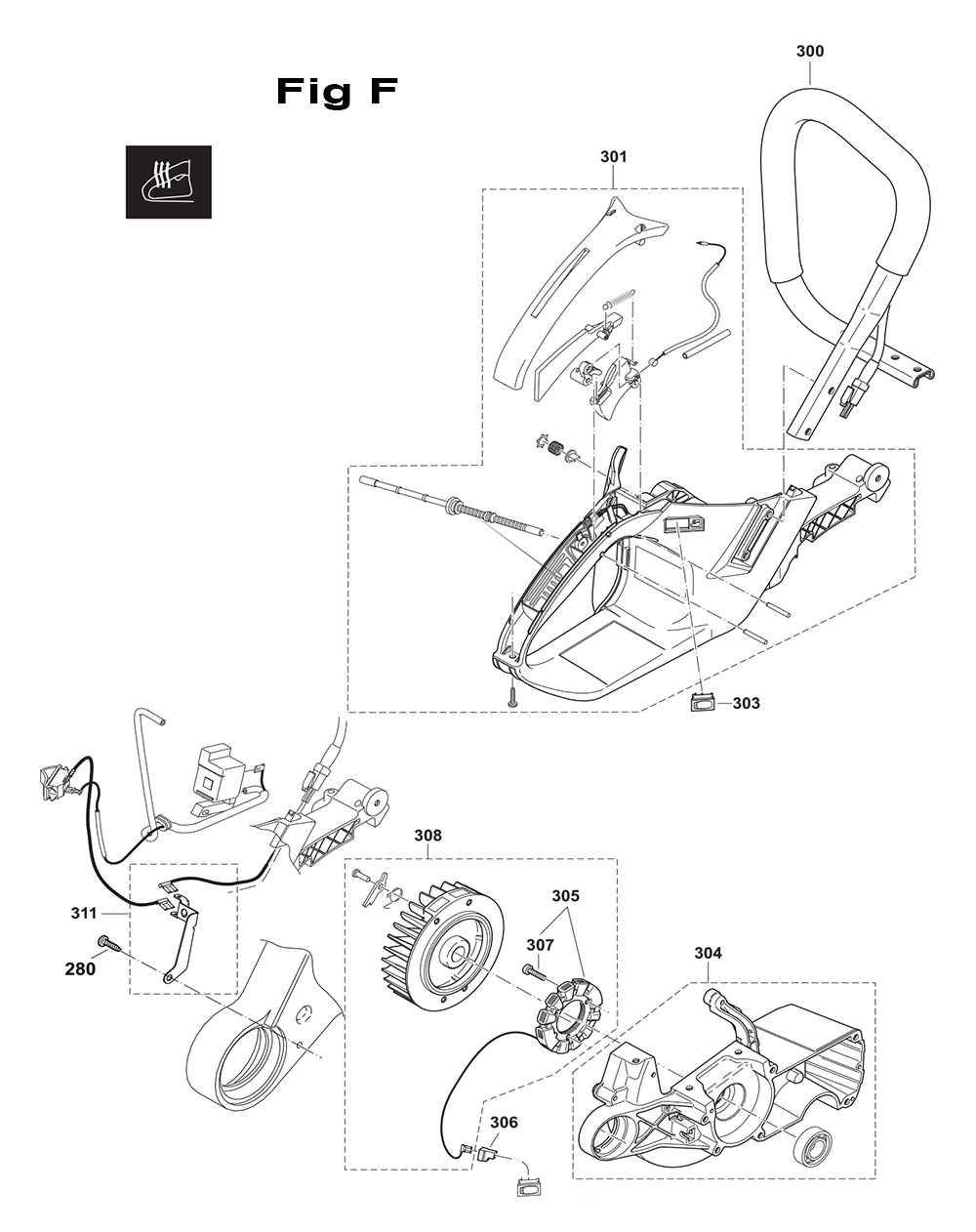 Page 6 Diagram and Parts List for DCS6421RFG  Makita Saw